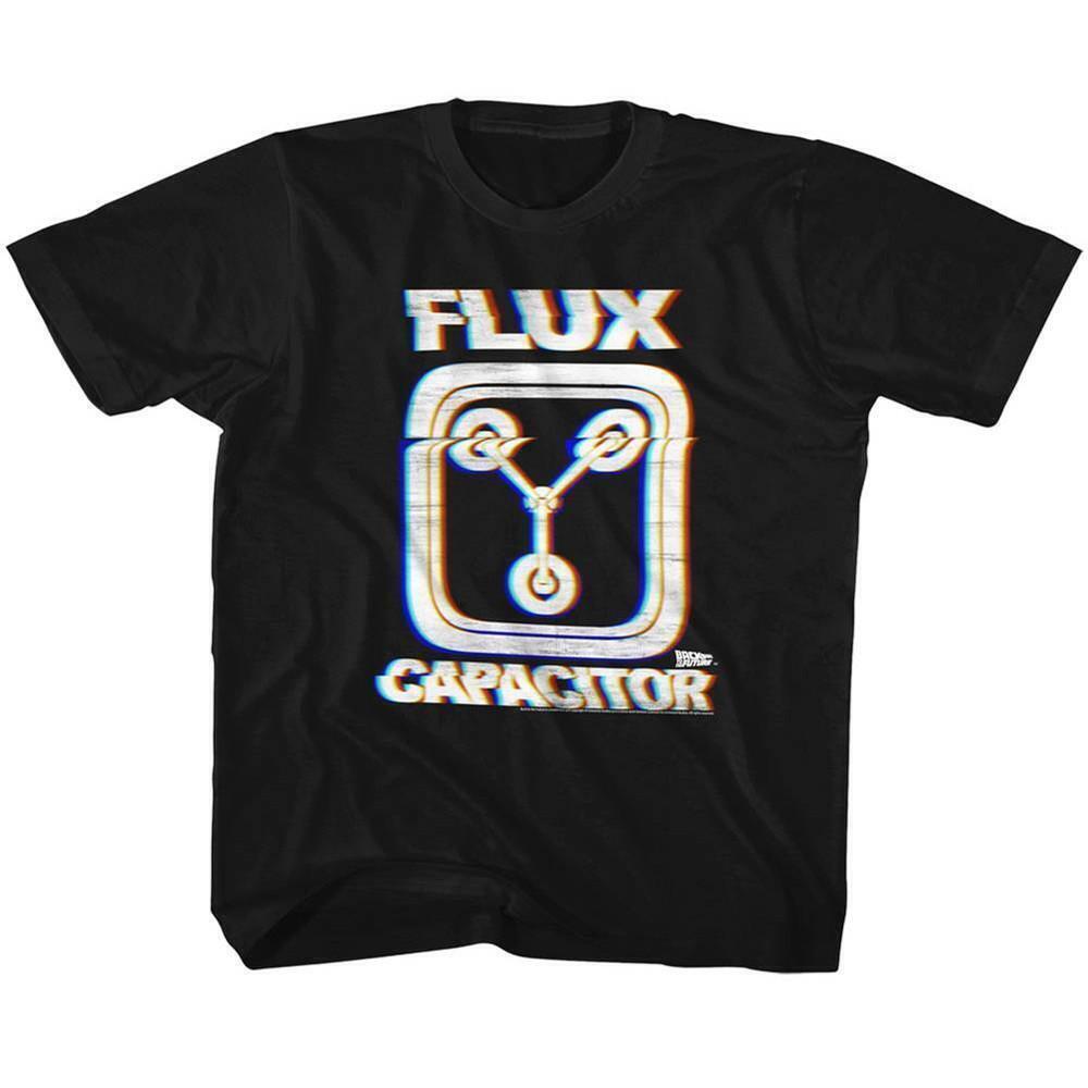 Back To The Future Flux Black Childrens T Shirt